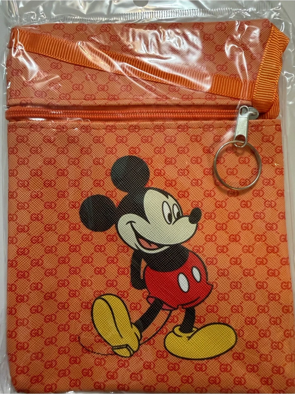 Mickey-Inspired Crossbody Bag | Orange